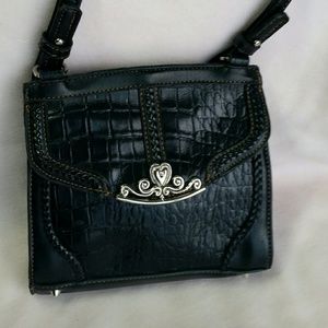 5 FOR $30 Black leather bag